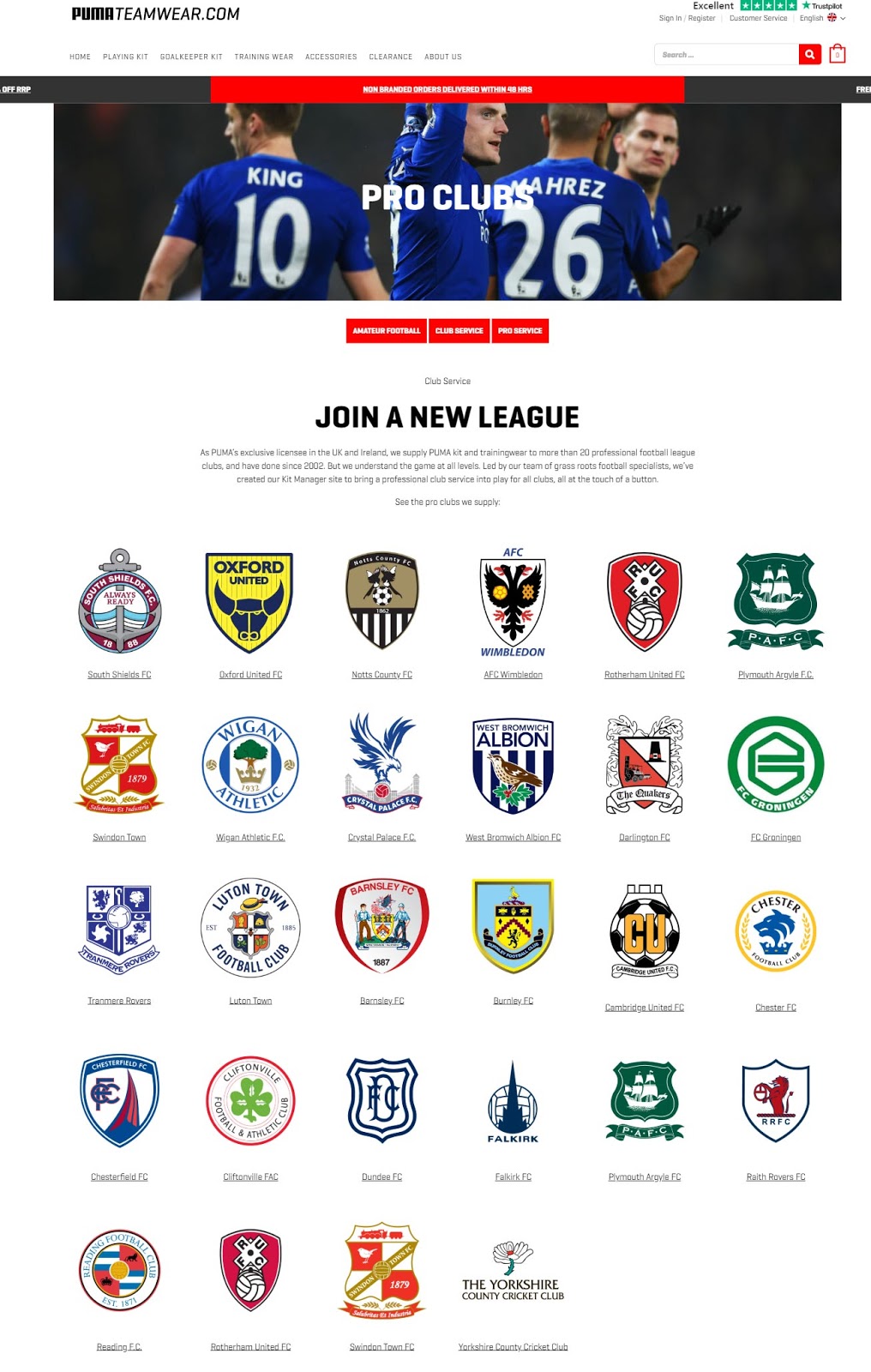 Most English Puma Teams Get Same Kit Template Footy Headlines